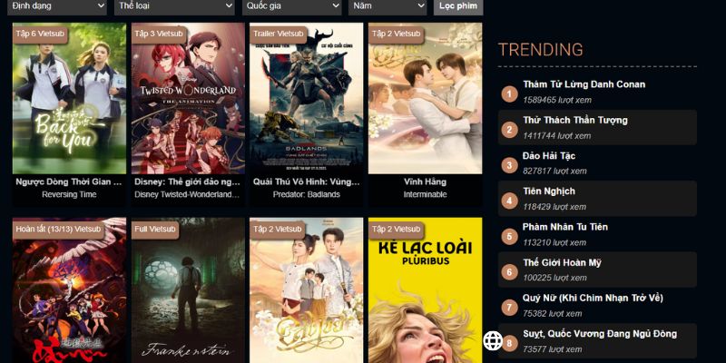 Top thể loại được ưa chuộng